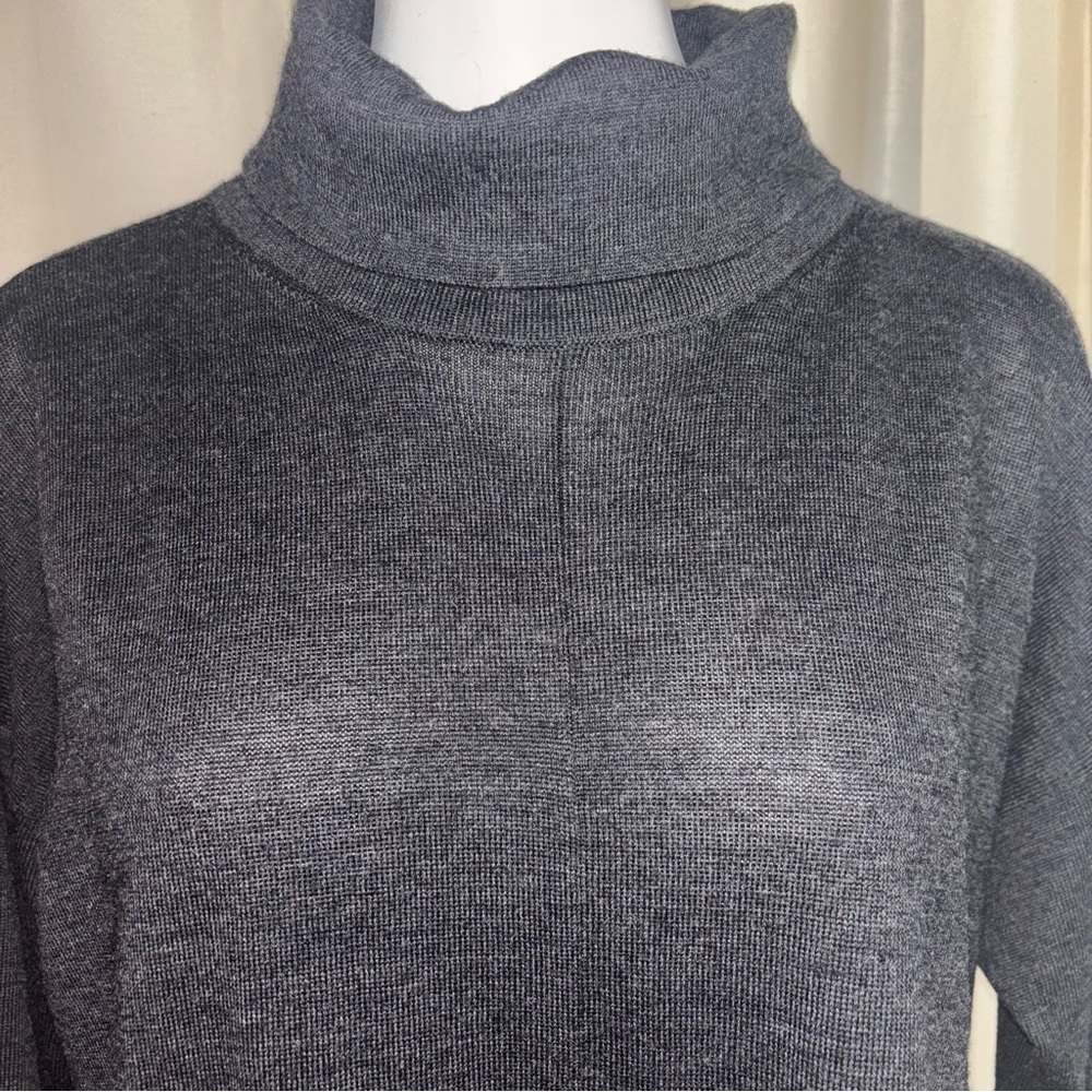 Eileen Fisher Italian Merino Wool Turtleneck Sweater - Picture 2 of 14